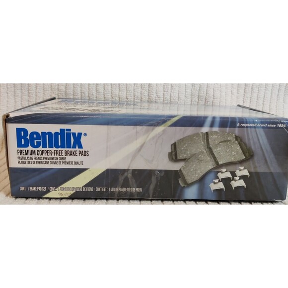 Premium Disc Brake Pad Set-Bendix CFM967, 100% Copper Free -New Set - Picture 4 of 11
